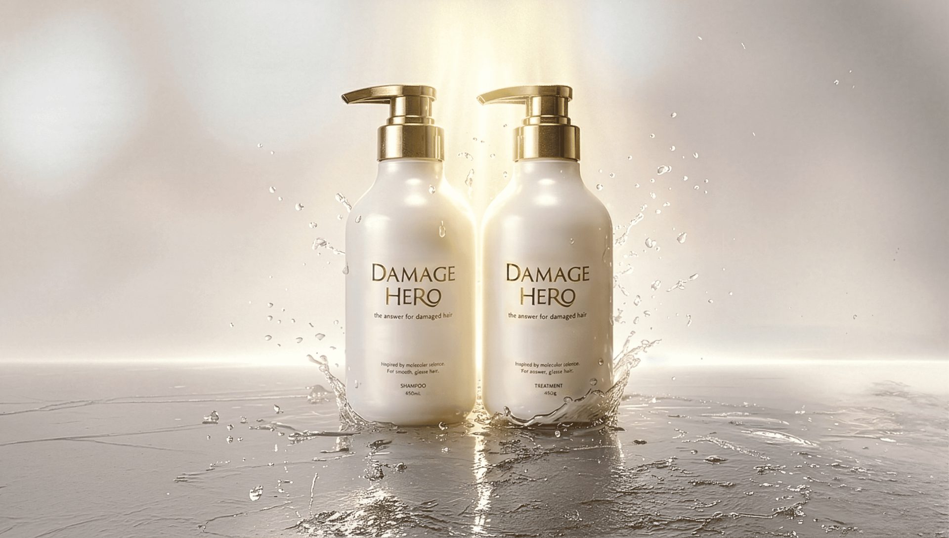 DAMAGE HERO 黛赫柔分子修護洗髮精與角蛋白分子護髮素